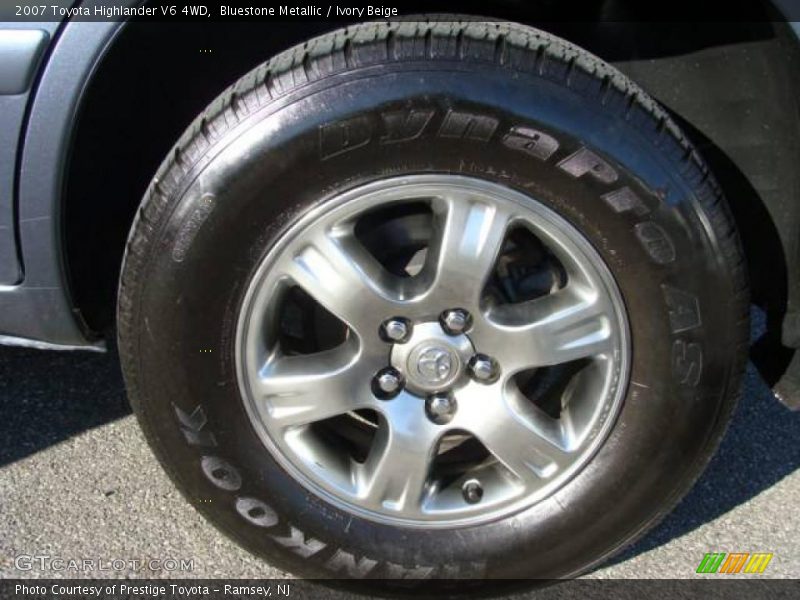 Bluestone Metallic / Ivory Beige 2007 Toyota Highlander V6 4WD