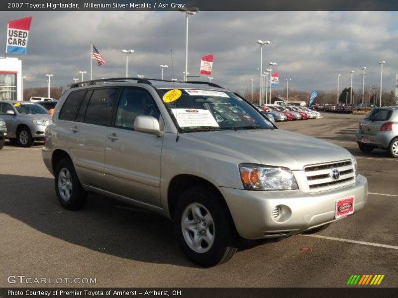 Millenium Silver Metallic / Ash Gray 2007 Toyota Highlander