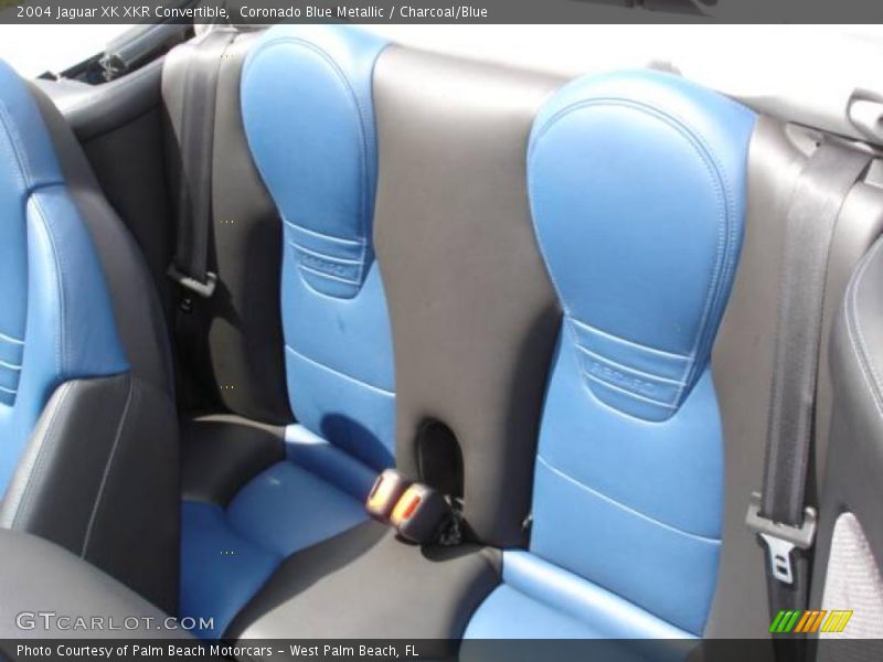 Coronado Blue Metallic / Charcoal/Blue 2004 Jaguar XK XKR Convertible