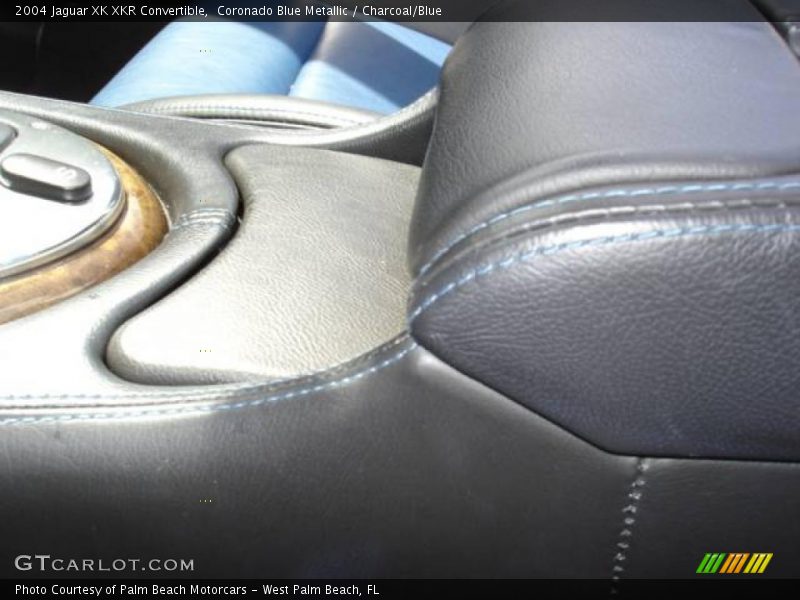 Coronado Blue Metallic / Charcoal/Blue 2004 Jaguar XK XKR Convertible