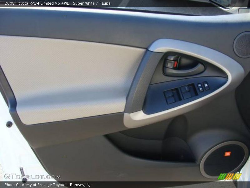 Super White / Taupe 2008 Toyota RAV4 Limited V6 4WD