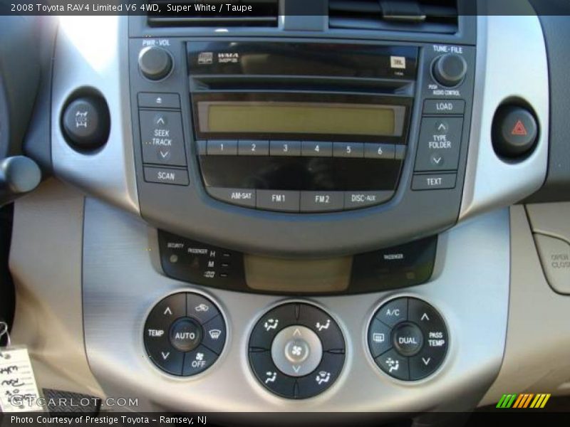 Super White / Taupe 2008 Toyota RAV4 Limited V6 4WD