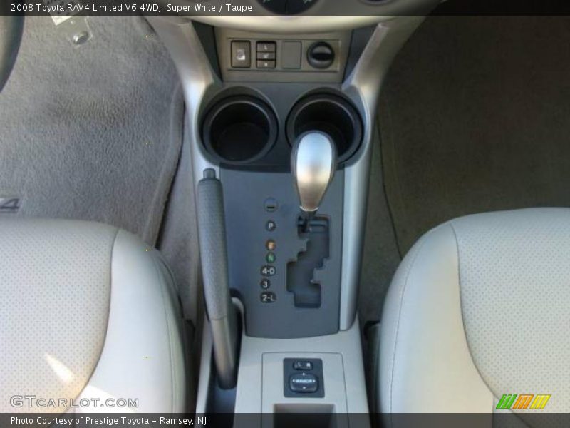 Super White / Taupe 2008 Toyota RAV4 Limited V6 4WD