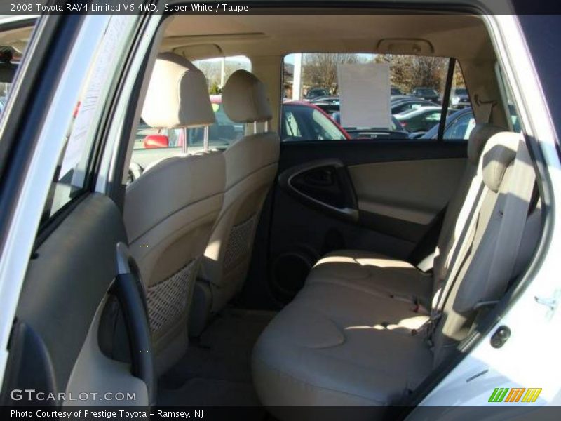 Super White / Taupe 2008 Toyota RAV4 Limited V6 4WD