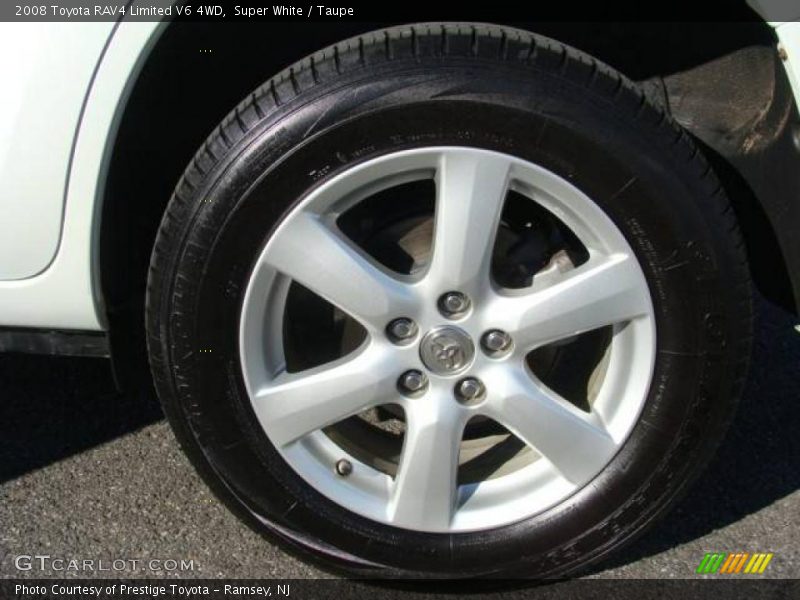 Super White / Taupe 2008 Toyota RAV4 Limited V6 4WD