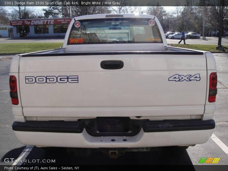 Bright White / Mist Gray 2001 Dodge Ram 1500 Sport Club Cab 4x4