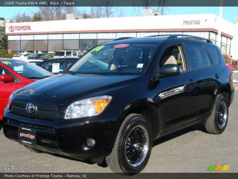 Black / Taupe 2008 Toyota RAV4 4WD