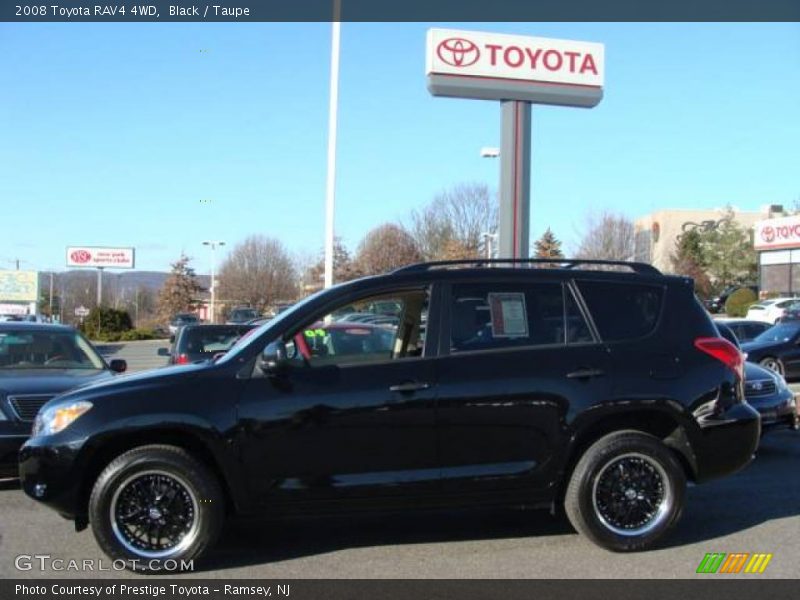 Black / Taupe 2008 Toyota RAV4 4WD