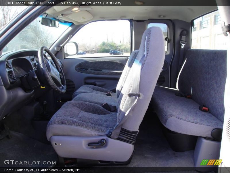 Bright White / Mist Gray 2001 Dodge Ram 1500 Sport Club Cab 4x4