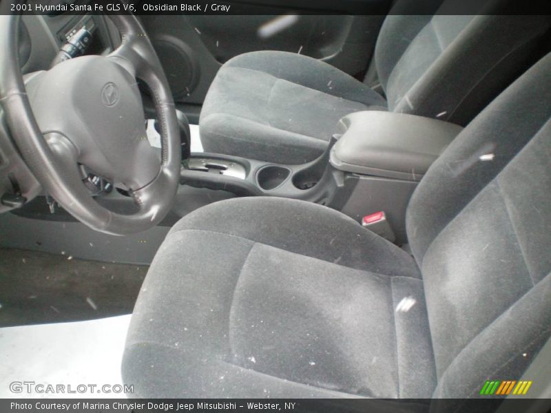 Obsidian Black / Gray 2001 Hyundai Santa Fe GLS V6