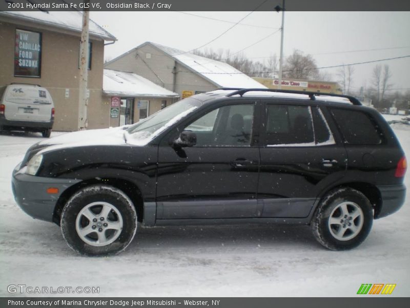 Obsidian Black / Gray 2001 Hyundai Santa Fe GLS V6