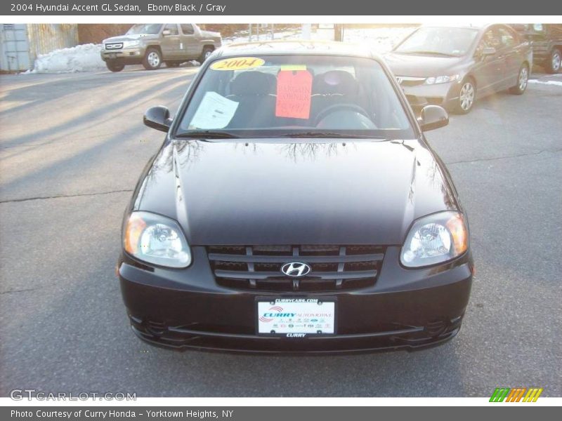 Ebony Black / Gray 2004 Hyundai Accent GL Sedan