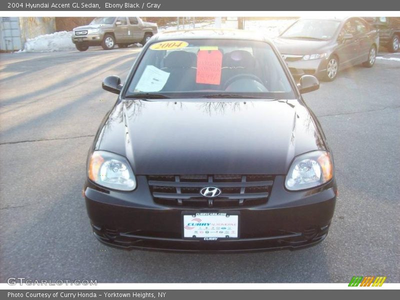 Ebony Black / Gray 2004 Hyundai Accent GL Sedan