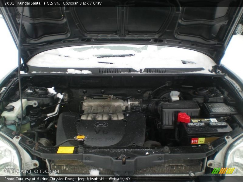 Obsidian Black / Gray 2001 Hyundai Santa Fe GLS V6