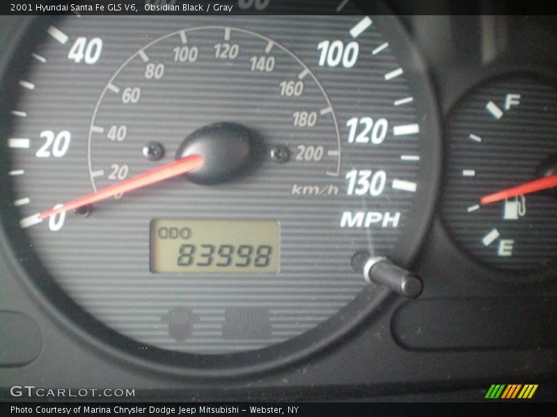 Obsidian Black / Gray 2001 Hyundai Santa Fe GLS V6