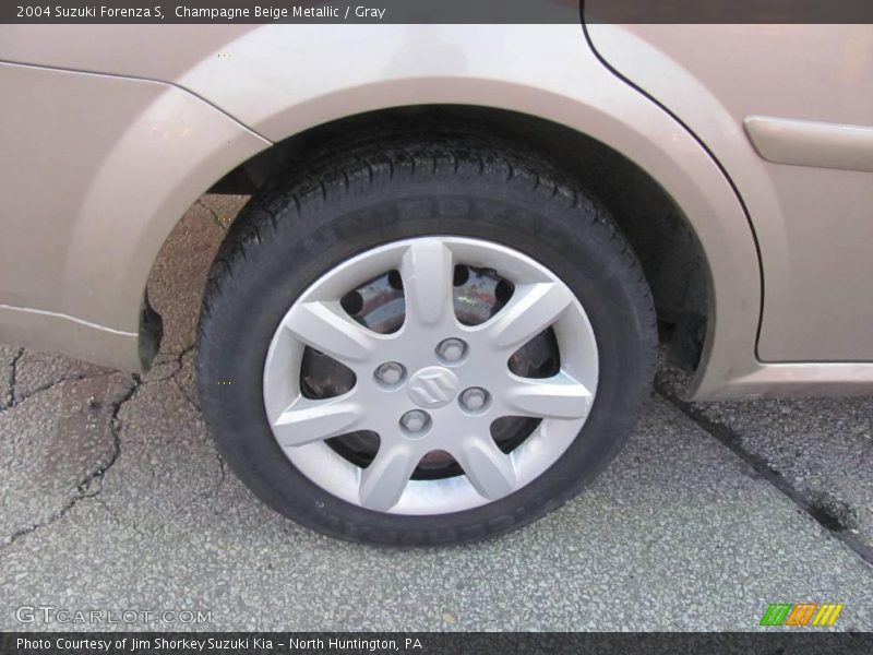 Champagne Beige Metallic / Gray 2004 Suzuki Forenza S