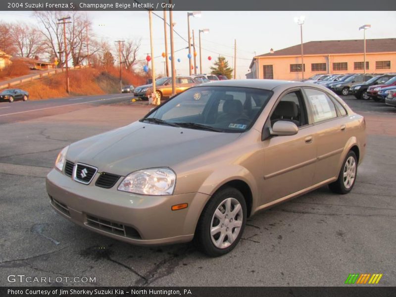 Champagne Beige Metallic / Gray 2004 Suzuki Forenza S