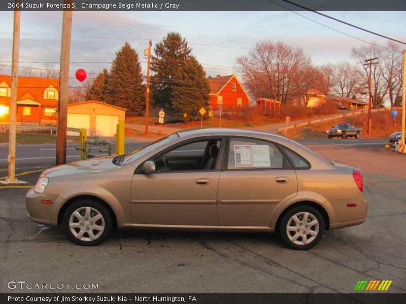 Champagne Beige Metallic / Gray 2004 Suzuki Forenza S