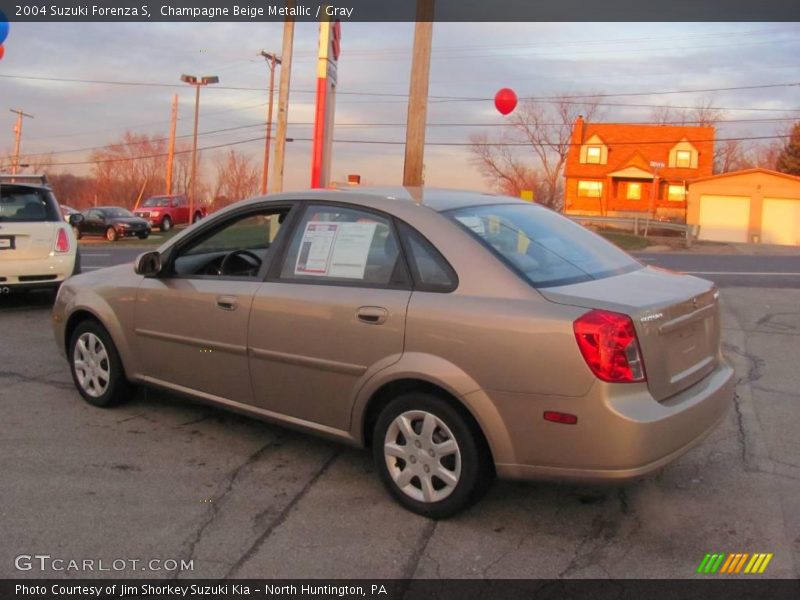 Champagne Beige Metallic / Gray 2004 Suzuki Forenza S