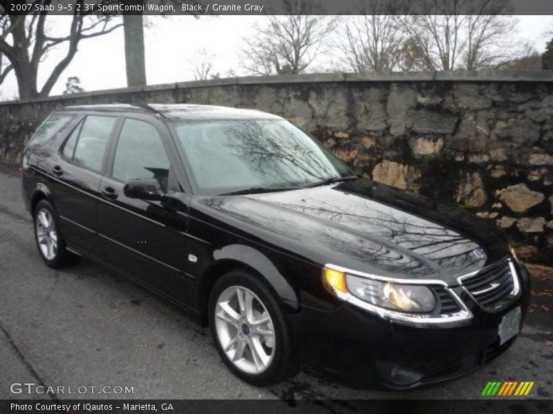 Black / Granite Gray 2007 Saab 9-5 2.3T SportCombi Wagon