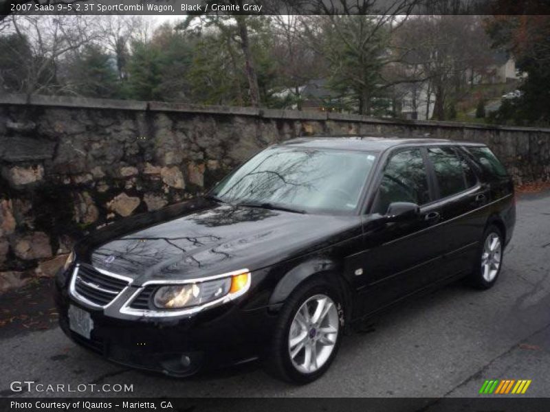 Black / Granite Gray 2007 Saab 9-5 2.3T SportCombi Wagon