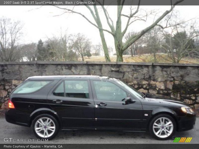 Black / Granite Gray 2007 Saab 9-5 2.3T SportCombi Wagon