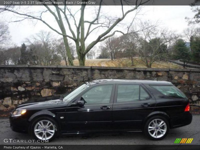 Black / Granite Gray 2007 Saab 9-5 2.3T SportCombi Wagon