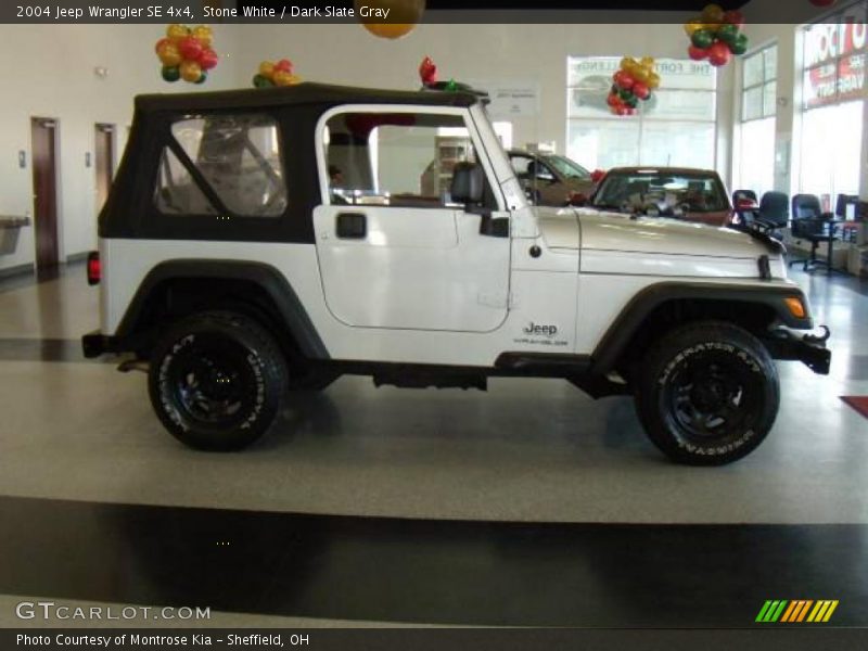 Stone White / Dark Slate Gray 2004 Jeep Wrangler SE 4x4