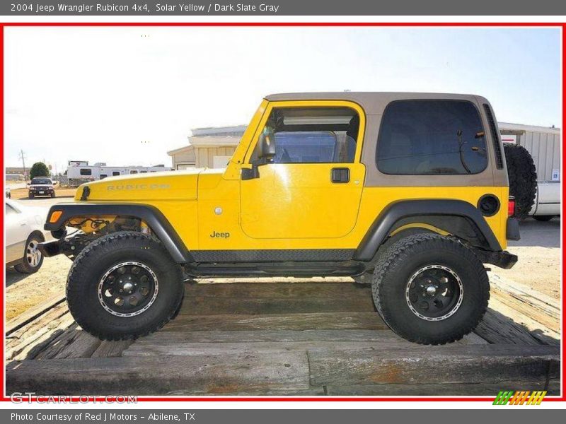 Solar Yellow / Dark Slate Gray 2004 Jeep Wrangler Rubicon 4x4