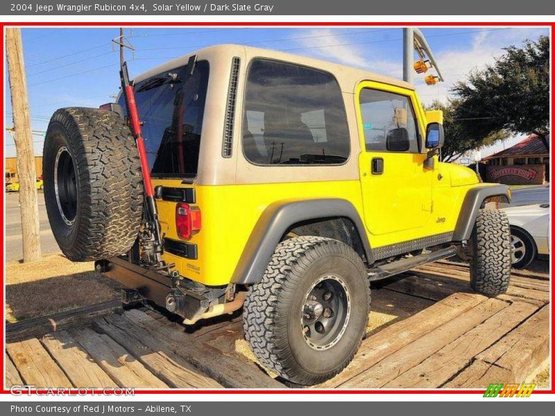 Solar Yellow / Dark Slate Gray 2004 Jeep Wrangler Rubicon 4x4