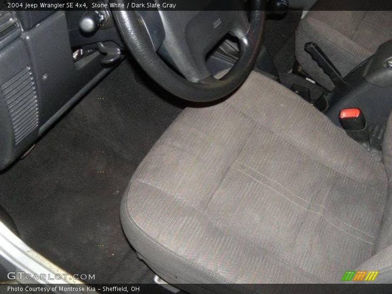 Stone White / Dark Slate Gray 2004 Jeep Wrangler SE 4x4