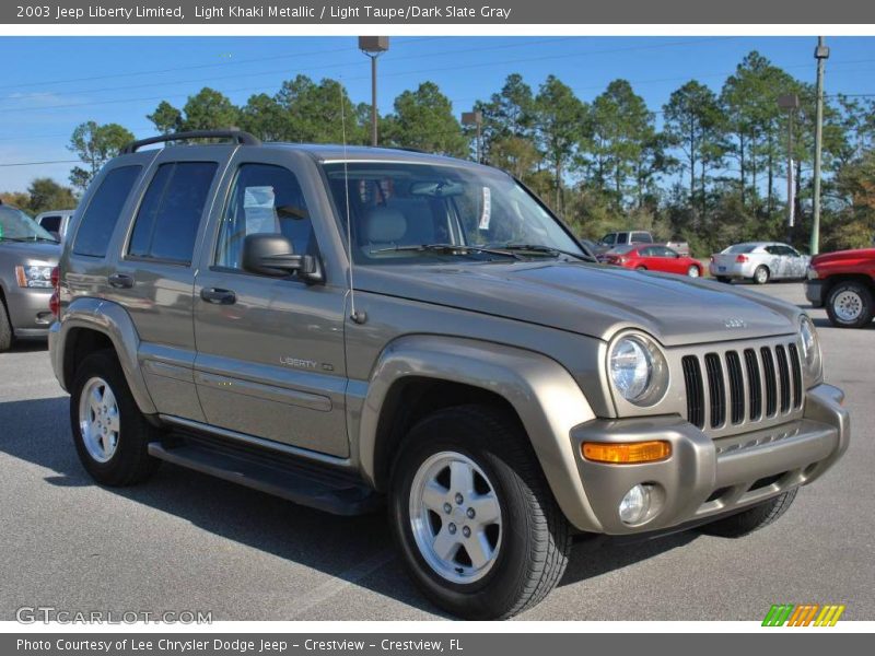 Light Khaki Metallic / Light Taupe/Dark Slate Gray 2003 Jeep Liberty Limited