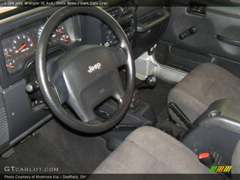 Stone White / Dark Slate Gray 2004 Jeep Wrangler SE 4x4