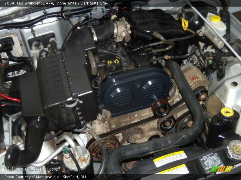 Stone White / Dark Slate Gray 2004 Jeep Wrangler SE 4x4