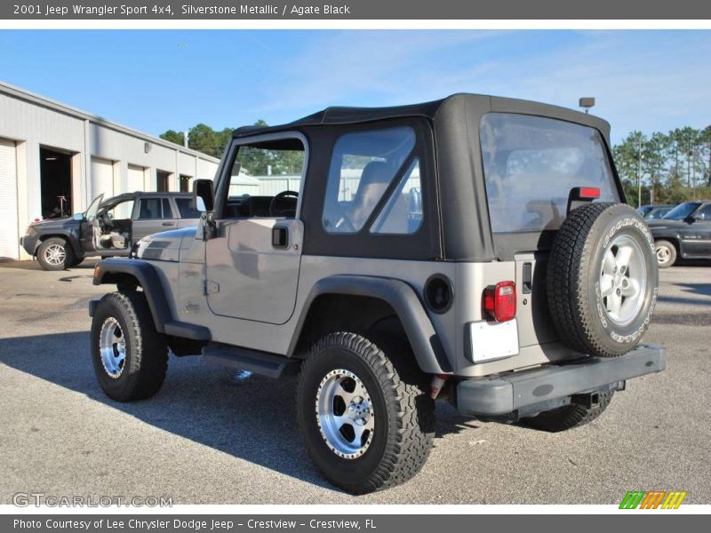 Silverstone Metallic / Agate Black 2001 Jeep Wrangler Sport 4x4