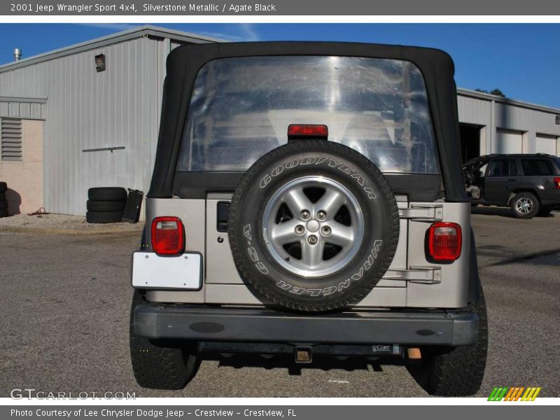 Silverstone Metallic / Agate Black 2001 Jeep Wrangler Sport 4x4