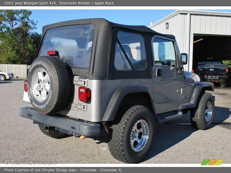 Silverstone Metallic / Agate Black 2001 Jeep Wrangler Sport 4x4