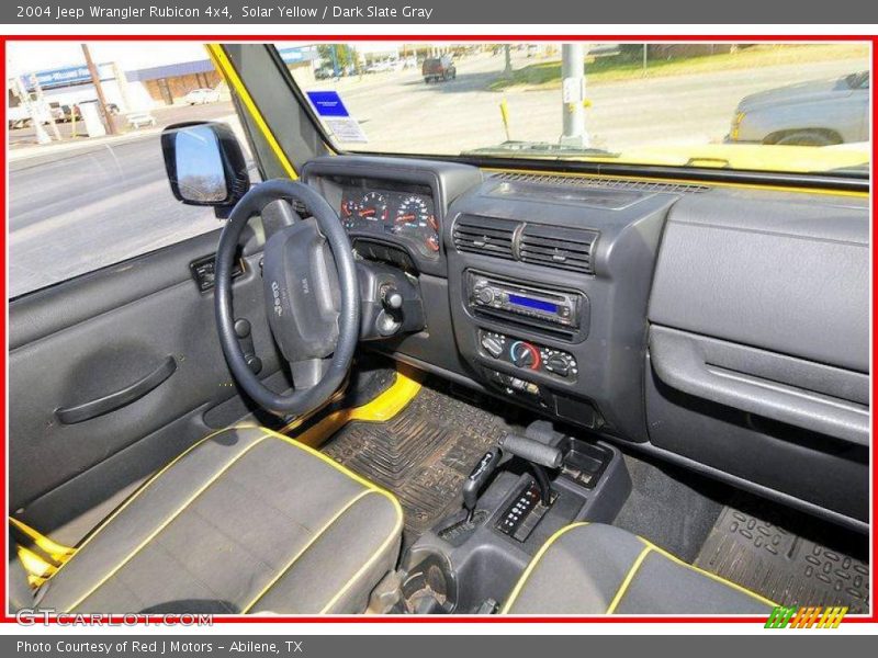 Solar Yellow / Dark Slate Gray 2004 Jeep Wrangler Rubicon 4x4