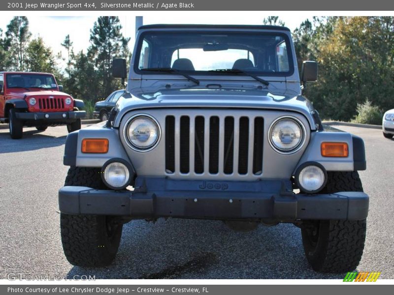 Silverstone Metallic / Agate Black 2001 Jeep Wrangler Sport 4x4
