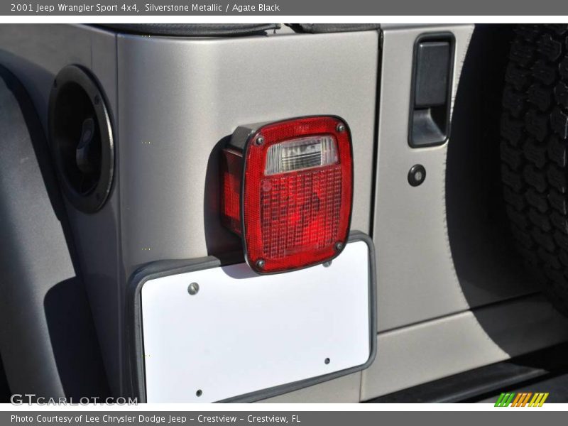 Silverstone Metallic / Agate Black 2001 Jeep Wrangler Sport 4x4