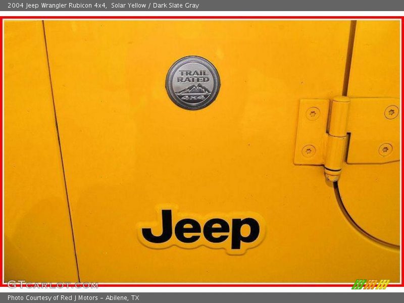 Solar Yellow / Dark Slate Gray 2004 Jeep Wrangler Rubicon 4x4
