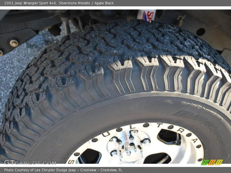 Silverstone Metallic / Agate Black 2001 Jeep Wrangler Sport 4x4