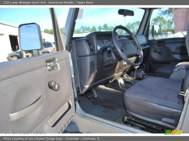 Silverstone Metallic / Agate Black 2001 Jeep Wrangler Sport 4x4