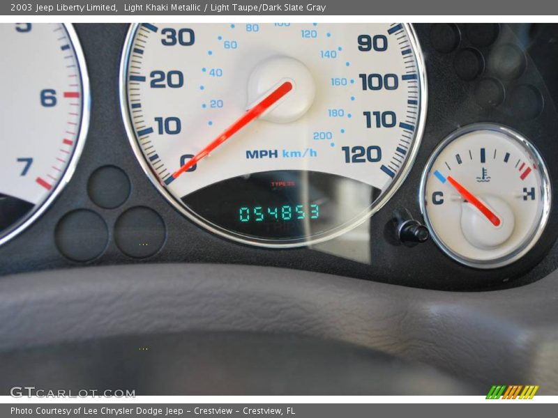 Light Khaki Metallic / Light Taupe/Dark Slate Gray 2003 Jeep Liberty Limited