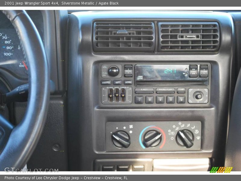 Silverstone Metallic / Agate Black 2001 Jeep Wrangler Sport 4x4