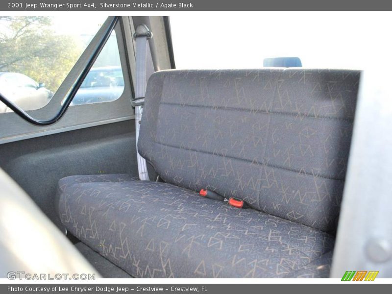 Silverstone Metallic / Agate Black 2001 Jeep Wrangler Sport 4x4