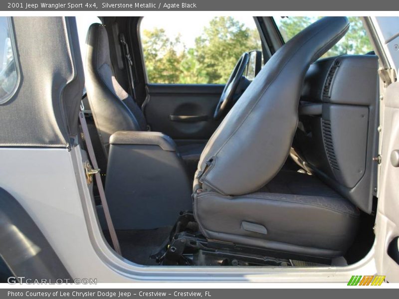 Silverstone Metallic / Agate Black 2001 Jeep Wrangler Sport 4x4