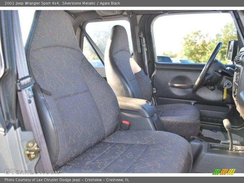 Silverstone Metallic / Agate Black 2001 Jeep Wrangler Sport 4x4