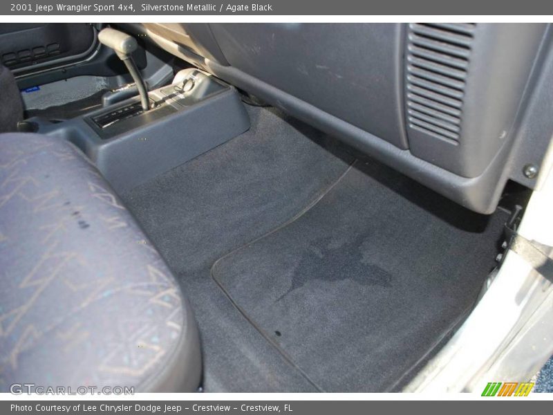 Silverstone Metallic / Agate Black 2001 Jeep Wrangler Sport 4x4
