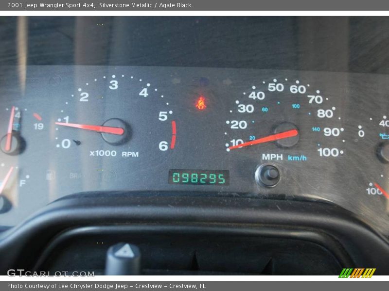 Silverstone Metallic / Agate Black 2001 Jeep Wrangler Sport 4x4